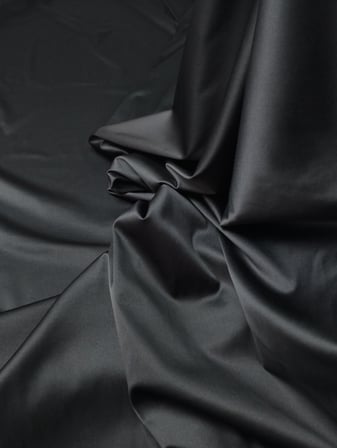 Siyah Renkte Mat Saten Kumaş 140x250cm