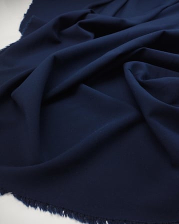 Lacivert Renkte Double Krep Kumaş En: 140cm