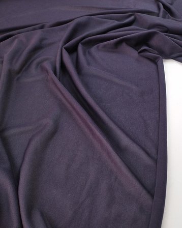 Koyu Patlıcan Moru Renkte Denye Jarse Kumaş En: 150cm