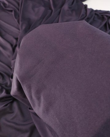 Koyu Patlıcan Moru Renkte Denye Jarse Kumaş En: 150cm