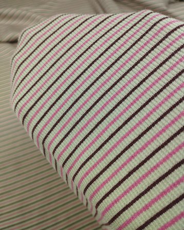 Yeşil Pembe Kahve Renklerde Kaşkorse Örme Kumaş En: 110cm
