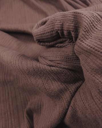 Kızıl Kahve Renkte Pamuklu İnce Örme En: 140cm