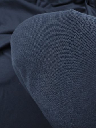 Lacivert Mavi Arası Renkte İnterlok Penye Kumaş En: 165cm