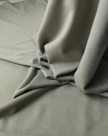 Pastel Çağla Yeşili Renkte İki İp Penye Kumaş En: 180cm