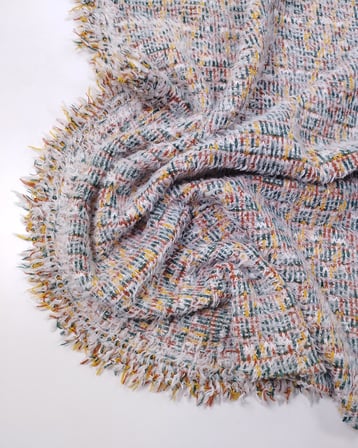 Kırmızı Yeşil Hardal Havlı Örme Kumaş Kalın Yumuşak Kışlık Elbiselik & Hırkalık 120x250cm
