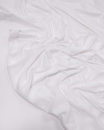 Beyaz Flamlı Penye Kumaş İncecik Yumuşak Tişörtlük & Pareoluk 180x160cm