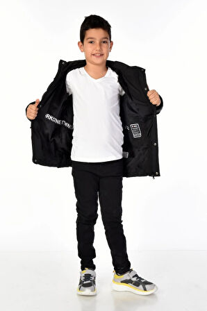 Erkek Çocuk Natürel Kürklü Mont 51254