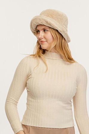 Benitto Kadın Peluş Bucket Şapka 7002