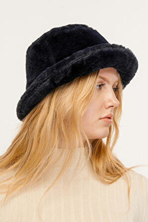 Benitto Kadın Peluş Bucket Şapka 7002