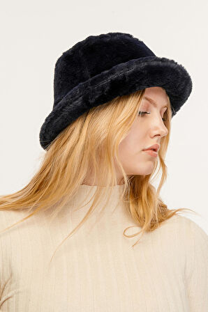 Benitto Kadın Peluş Bucket Şapka 7002