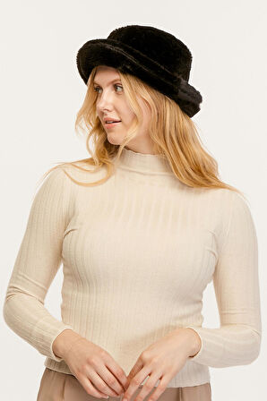 Benitto Kadın Peluş Bucket Şapka 7002