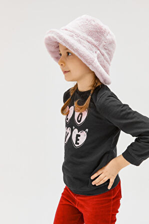 Benittokids Kız Çocuk Peluş Bucket Şapka 7001