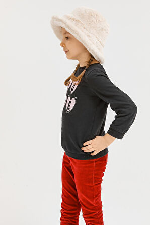 Benittokids Kız Çocuk Peluş Bucket Şapka 7001