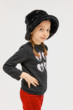 Benittokids Kız Çocuk Peluş Bucket Şapka 7001
