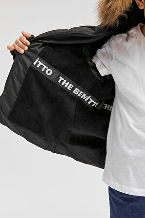 Benittokids Erkek Çocuk Natürel Kürklü Mont 51289