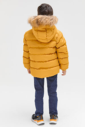 Benittokids Erkek Çocuk Natürel Kürklü Mont 51289