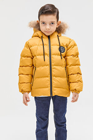 Benittokids Erkek Çocuk Natürel Kürklü Mont 51289