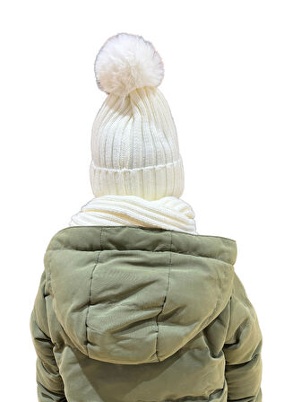 Benittokids Çocuk Ayıcıklı Atkı Bere Takımı 7019