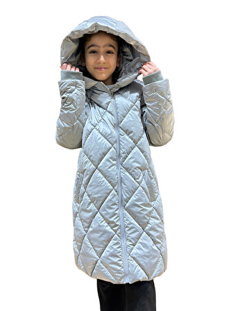 Kız Çocuk Kapüşonlu Kaban 51329