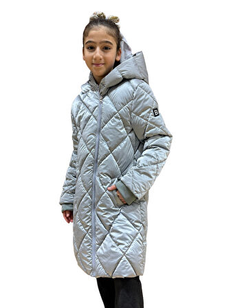 Kız Çocuk Kapüşonlu Kaban 51329