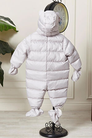 Unisex Kapüşonlu Fermuarlı Bebek Astronot Tulum 51330