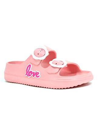 Ayfox Love Yazılı Suya Dayanıklı Kız Çocuk Terlik
