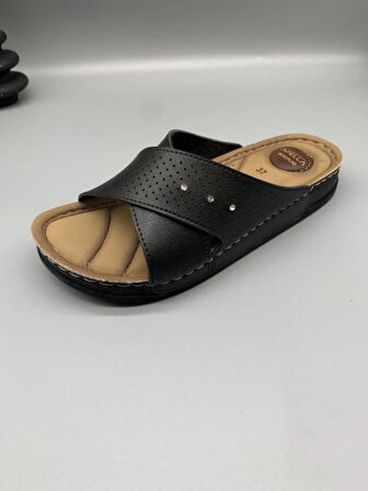 Apella Kadın Günlük Şık İçeri Dışarı Bahçe Rahat Ortopedik Anatomik Terlik 