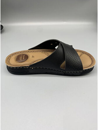 Apella Kadın Günlük Şık İçeri Dışarı Bahçe Rahat Ortopedik Anatomik Terlik 