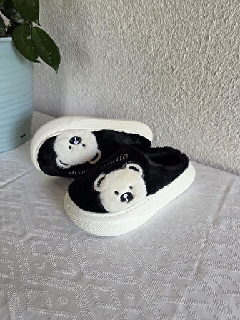 Kadın Ayıcık Desenli Rahat Peluş Ev Terliği 25BNT132