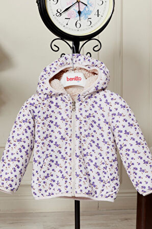 Çift Taraflı Kız Bebek Çocuk Mont 51344