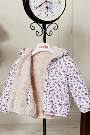 Çift Taraflı Kız Bebek Çocuk Mont 51344