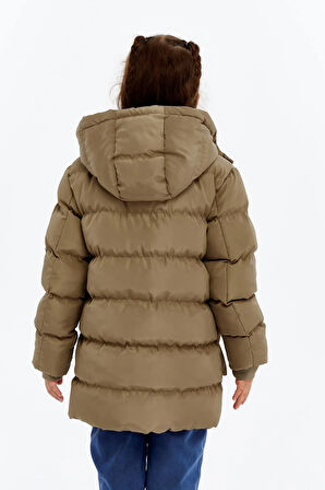 Kız Çocuk Kalın Kışlık Kapüşonlu Kaban 51349