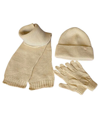 Kitti 4-8 Yaş Unisex Çocuk Atkı Bere Eldiven 3'lü Takım
