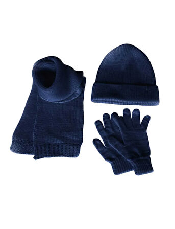 Kitti 4-8 Yaş Unisex Çocuk Atkı Bere Eldiven 3'lü Takım