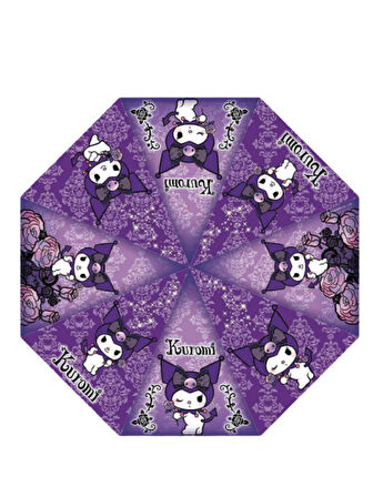 Koruma Kılıflı Lisanslı Mor Kuromi Çocuk Şemsiyesi BNT159