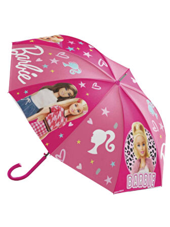 Koruma Kılıflı Lisanslı Pembe Barbie Çocuk Şemsiyesi BNT159