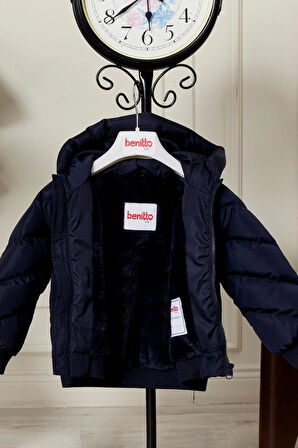 Erkek Bebek Kapüşonlu Kışlık Mont 51332