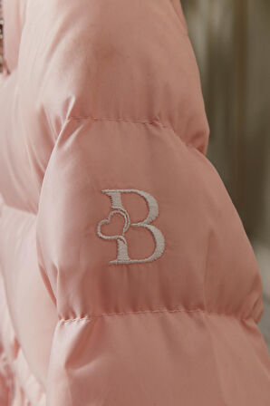 Kız Bebek Kapüşonlu Kışlık Mont 51333