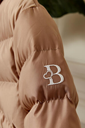 Kız Bebek Kapüşonlu Kışlık Mont 51333