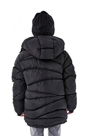 Erkek Çocuk Kapüşonlu Kalın Kışlık Mont 51335