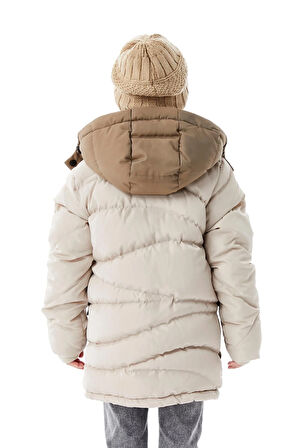 Erkek Çocuk Kapüşonlu Kalın Kışlık Mont 51335