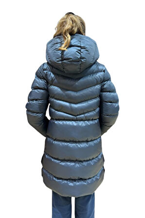 Kız Çocuk Kapüşonlu Kışlık Şişme Mont 51338