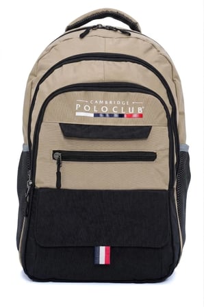 Cambridge Polo Club Minimalist Tasarım Unisex Çok Gözlü Sırt Çantası