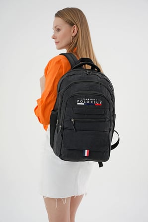 Cambridge Polo Club Minimalist Tasarım Unisex Çok Gözlü Sırt Çantası