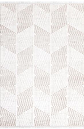 İpek Halı Kesme Modern Filiya 11302 Krem
