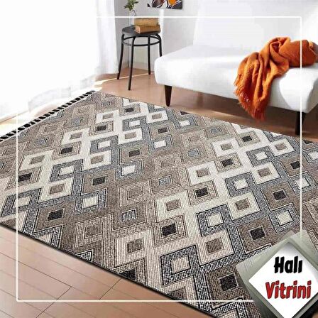 Kreasyon Halı Yolluk Halısı 80x150 Natura 9962 Gri