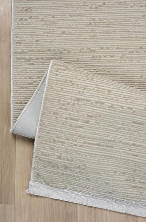 Kreasyon Halı Yolluk Halısı 80x150 Kadifem KD007 Krem