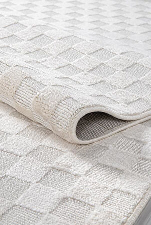 Kreasyon Halı Yolluk Halısı 80x150 Trendo TR005 Krem
