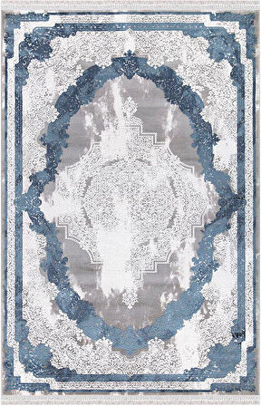 İpek Halı Salon Halısı 200x300 Blossom 13614 Mavi