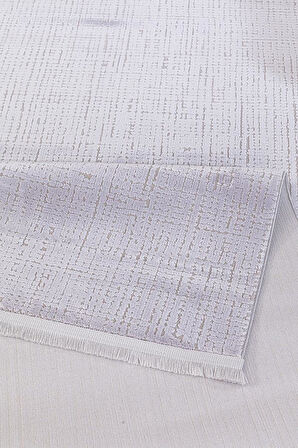 İpek Kişiye Özel Ölçü Kesme Halı Rivenna Lux Koleksiyonu 2450A Gri